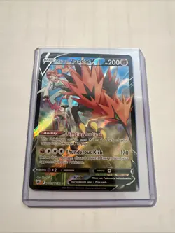 Pokemon TCG NM Galarian Zapdos V TG19/TG30 Trainer Gallery Astral Radiance - Image 1