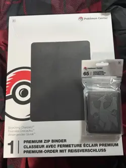 Pokemon Center SEALED TCG Scorching Charizard Premium Zip Binder AND Sleeves - Image 1