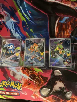 Pokemon TCG First Partner Illustration Collection Series 1 Gen 4 Sinnoh Starters - Image 1
