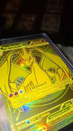 Mega Charizard Y EX 294/217 Gold Hyper Rare Ascended Heroes Pokemon TCG - Fresh! - Image 3