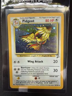 POKEMON PIDGEOT BASE SET 2 HOLO #14/130 ENGLISH - Image 1