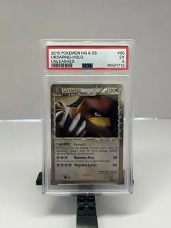 2010 POKEMON HEARTGOLD & SOULSILVER UNLEASHED #89 URSARING-HOLO PSA 5 - Image 1
