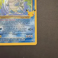 Blastoise 2/102 Celebrations Classic Collection Holo Pokemon TCG - MINT - Image 4