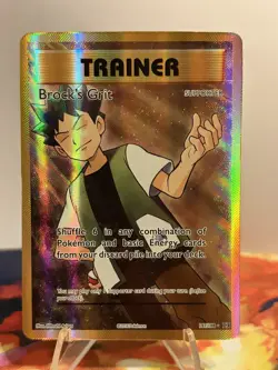Pokemon TCG Brock's Grit (Full Art) 107/108 Evolutions Holo - Image 1