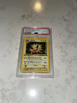 1999 Pokemon Jungle 1st Edition Jolteon Holo 4/64 PSA 6 - Image 1
