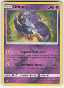 Oricorio 56/145 Rare Guardians Rising Pokemon Reverse Holo MP - Image 1