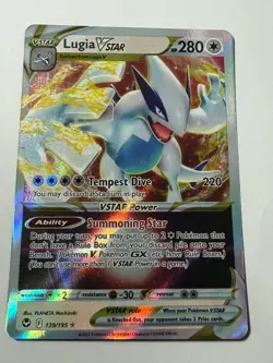 Pokemon Lugia VSTAR 139/195 Silver Tempest Ultra Rare Holo NM - Image 1
