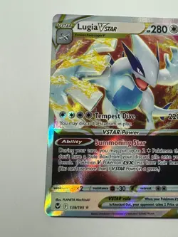 Pokemon Lugia VSTAR 139/195 Silver Tempest Ultra Rare Holo NM - Image 2