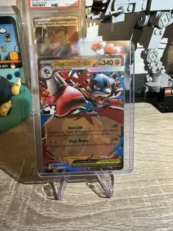 Pokemon Mega Lucario EX 077/132 Mega Evolutions Prize Pack Series 8 Stamped - NM - Image 1