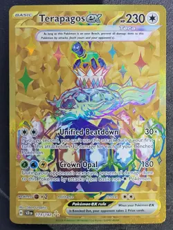 Terapagos ex 173/142 Hyper Rare Stellar Crown Pokemon TCG - Image 1
