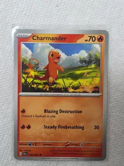 Charmander - 007/091 - Common - Scarlet & Violet: Paldean Fates - Pokemon - Image 1