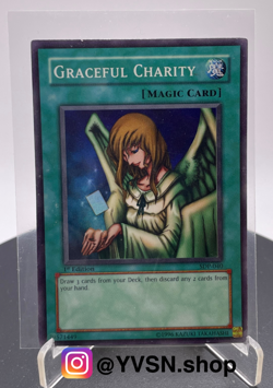 Yugioh! Graceful Charity SDP-040 Super Rare 1st Edition x 1 *see description* - Image 1