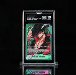 2026 ONE PIECE OP14-EB04-THE AZURE SEA'S SEVEN ALT ART DRACULE MIHAWK TAG 10 - Image 1