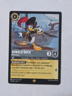Disney Lorcana Donald Duck - Buccaneer 179/204 Character Card - Image 1