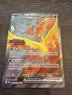 Team Rocket's Moltres ex - (Destined Rivals Stamp) 208/182 Miscellaneous Cards & - Image 2