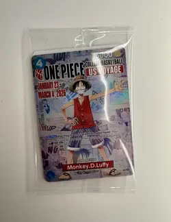 Monkey D. Luffy P-055 Promo One Piece Card College Basketball US Voyage SEALED - Image 1
