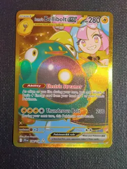 Iono's Bellibolt EX Sir 188/159 SV09 Holo Pokemon TCG Card Journey Together - Image 1
