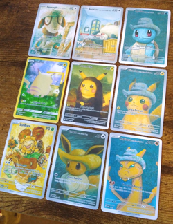 FULL 9 CARD SET - Pokemon X Van Gogh - Custom Pokemon Fan Art ACG Cards - Image 1