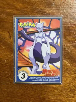 NM Rare- Pokemon The First Movie Mewtwo Movie Scene #3 - Pokemon Card - Image 1