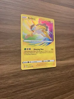 Pokemon Raikou 050/185 Swsh04 Vivid Voltage Amazing Rare Holo 110 HP 120 Card - Image 3