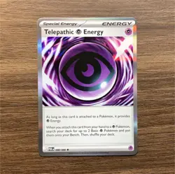 Pokemon Telepathic Energy POR 088/088 Holo Special Energy Card English 2024 - Image 1