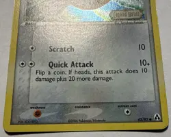 Pokemon Sentret 62/92 Reverse Holo Stamped Legend Maker Pokemon Card Light Play - Image 2