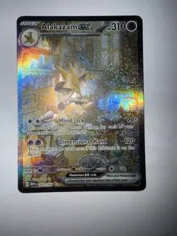POKEMON TCG - ALAKAZAM EX 201 / 165 SPECIAL ILLUSTRATION CARD - SCARLET VIOLET - Image 4