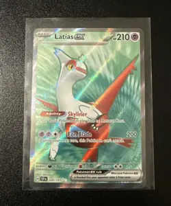 Pokemon TCG Latias EX Ultra Rare Full Art Card Surging Sparks 220/191 Fresh Pull - Image 1