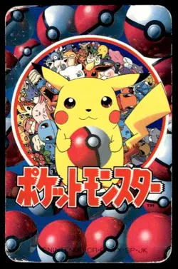 Pikachu Ace of Spades Televi-Kun Poker Card Pokemon Japanese ~ HP - Image 2