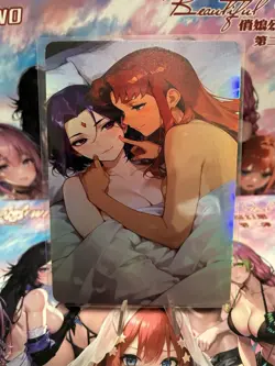 Holo Beautiful Waifu Handmade Card Goddess Story CCG Anime Double Sided - Image 1
