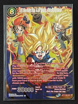 Dragon Ball Super Card Game SS Goku, Pan, SS Trunks, Galactic Explorers SPR Card - Image 1