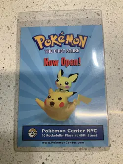 2001 Pokemon Center NYC Grand Opening Post Card Pikachu Japan Rare - Image 1