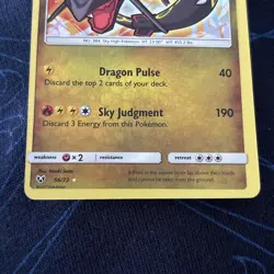Pokemon TCG Shining Rayquaza Card Shining Legends Holo Rare 56/73 - Image 2