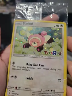 SEALED Stufful - 110/147 - Toys R Us Stamped Holo Promo Pokemon Card - Image 1