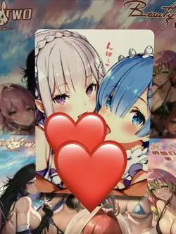 Matte Beautiful Waifu Handmade Card Goddess Story CCG Anime Double Sided - Image 2