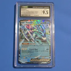 CGC 9.5 Mint+ Suicune Ex 010/034 Holo 2023 Pokemon Card Blastoise & Suicune Deck - Image 1