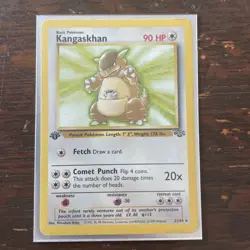 Pokemon Trading Card Game 1st Edition Kangaskhan NonHolo Rare 21/64 Jungle LP-MP - Image 1