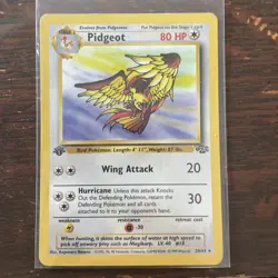 Pidgeot 24/64 1st Edition Jungle Unlimited Rare Non Holo Pokemon Card WOTC - HP - Image 1