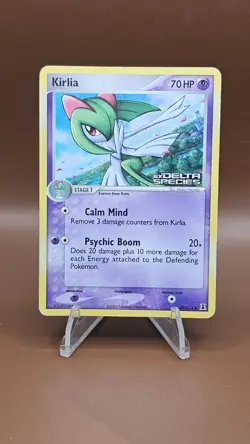 Pokemon Card Ex Delta Species Kirlia 47/113 2005 Reverse Stamped Holo MP - Image 1