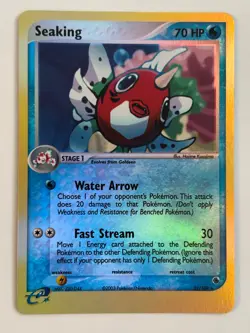 Seaking 21/109 Reverse Holo Rare EX Ruby & Sapphire Pokemon Card 2003 LP/NM - Image 1