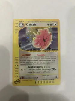 Pokemon Clefable 007/165 Expedition Base Set Holo Rare English 2002 TCG Card - Image 2
