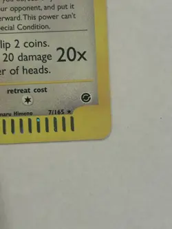 Pokemon Clefable 007/165 Expedition Base Set Holo Rare English 2002 TCG Card - Image 5