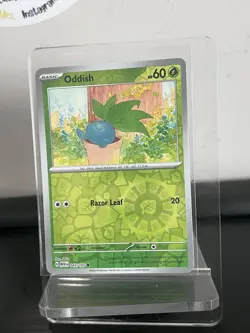Pokemon Card TGC Near Mint 151 Reverse Holo Oddish 043/165 Single Grass Type - Image 1