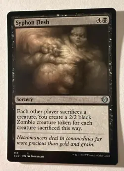Syphon Flesh #110 (NM) Starter Commander SCD Magic MTG - Image 1