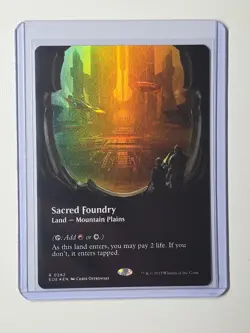 Sacred Foundry 0282 Foil Borderless Edge of Eternities MTG Magic The Gathering - Image 1