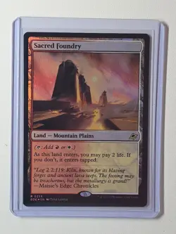 MTG Magic The Gathering - Foil Sacred Foundry - 0256 - Edge of Eternities - Image 1