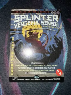 Splinter, Vengeful Sensei NonFoil MTG TMNT Secret Lair Last Ronin Ink-Eyes 2374 - Image 1