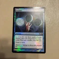 *FOIL* Ponder - M10 - MTG Magic The Gathering - NM - Image 1