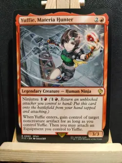 Yuffie, Materia Hunter - Final Fantasy Commander - Rare - NM (see pics) MTG - Image 1
