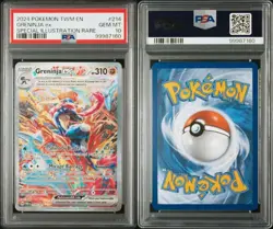 PSA 10 Greninja ex Spec Illus Rare 214/167 2024 Pokemon Twilight Masquerade - Image 3